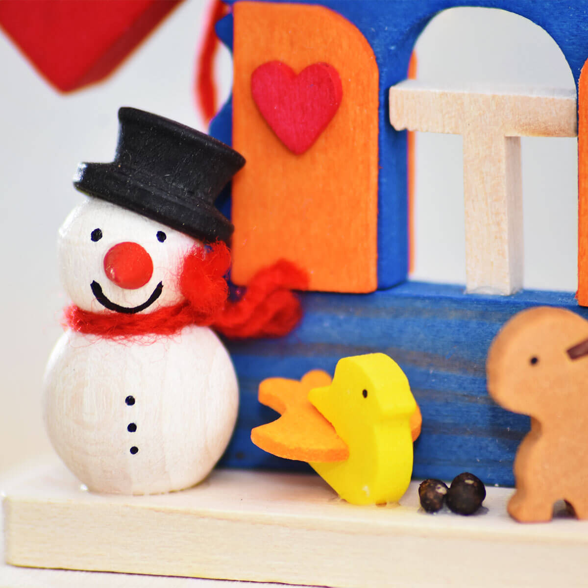 House 'Snowman' Ornament with animals