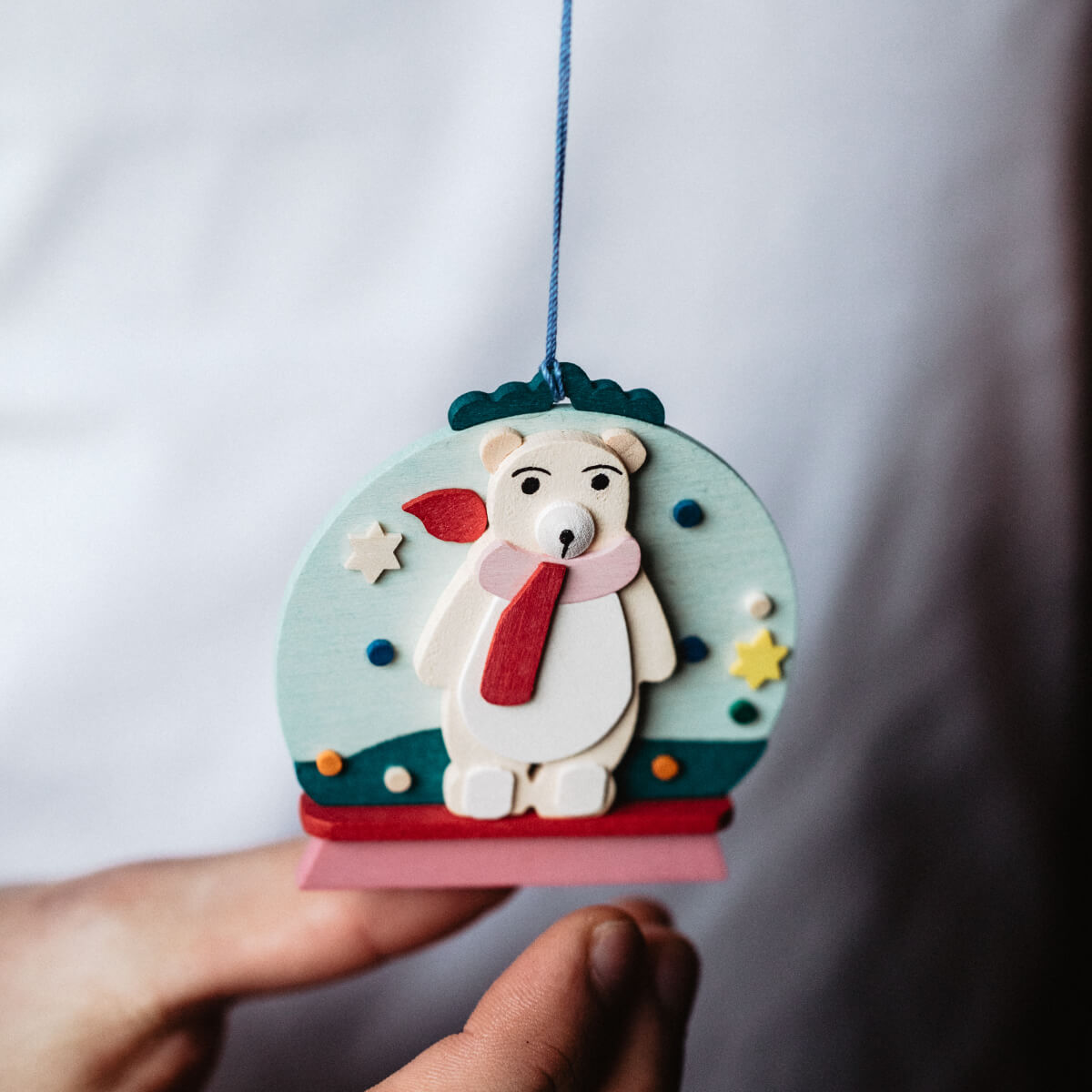Snow Globe Ornament with polar bear