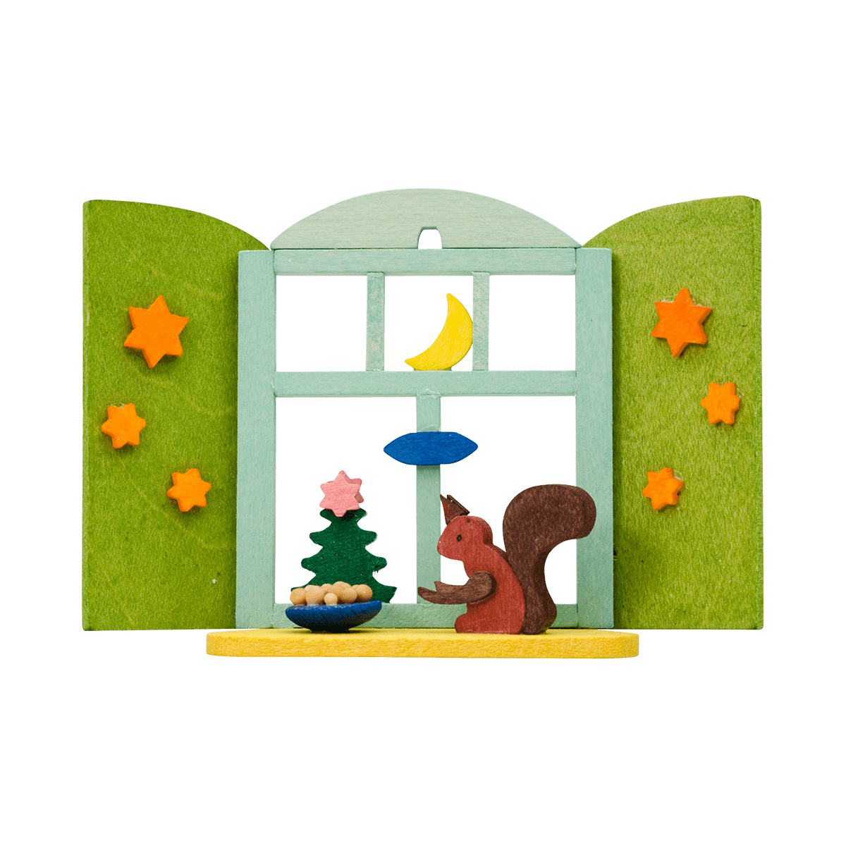 Christmas window Ornament - with squirrel -