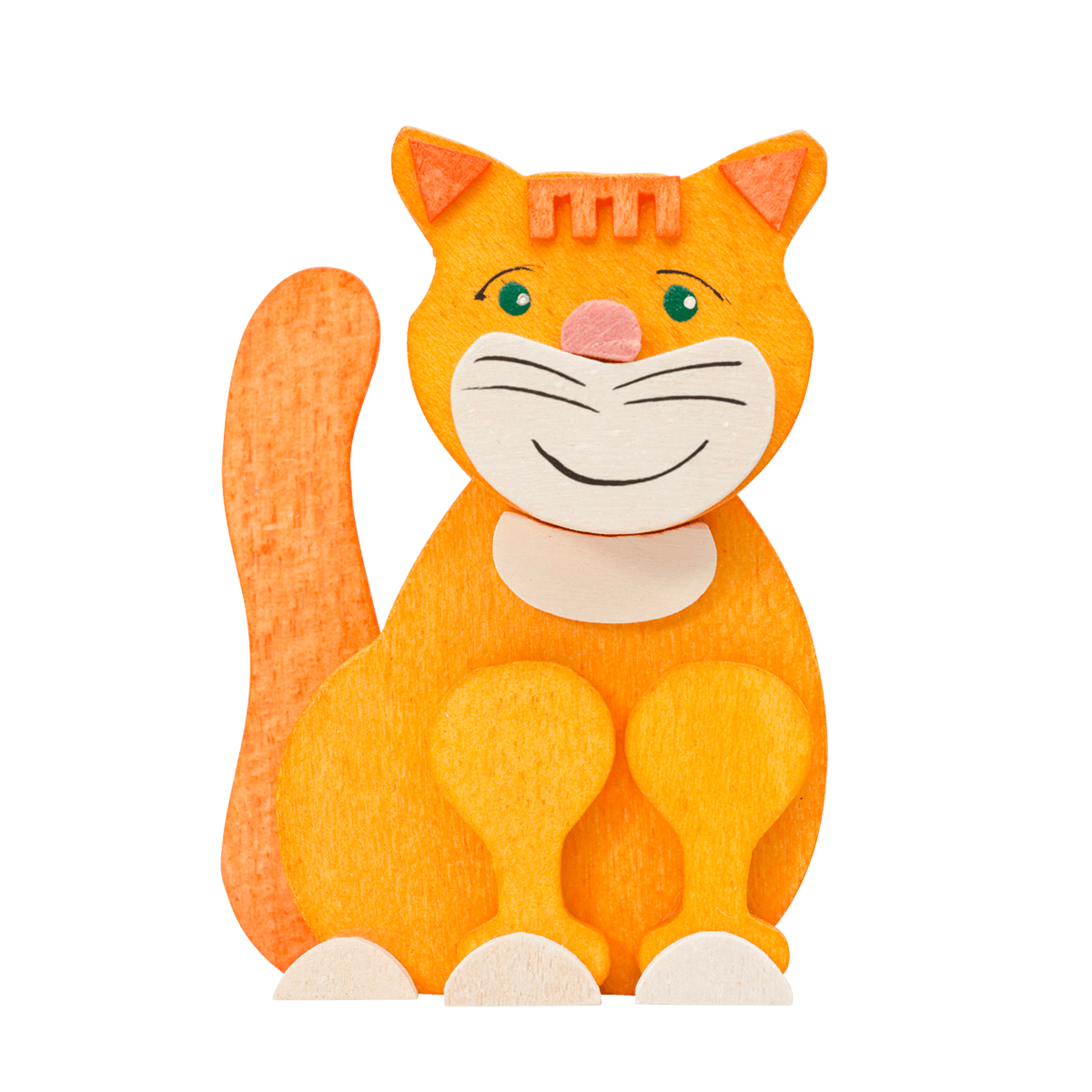 Cat with clip - orange -