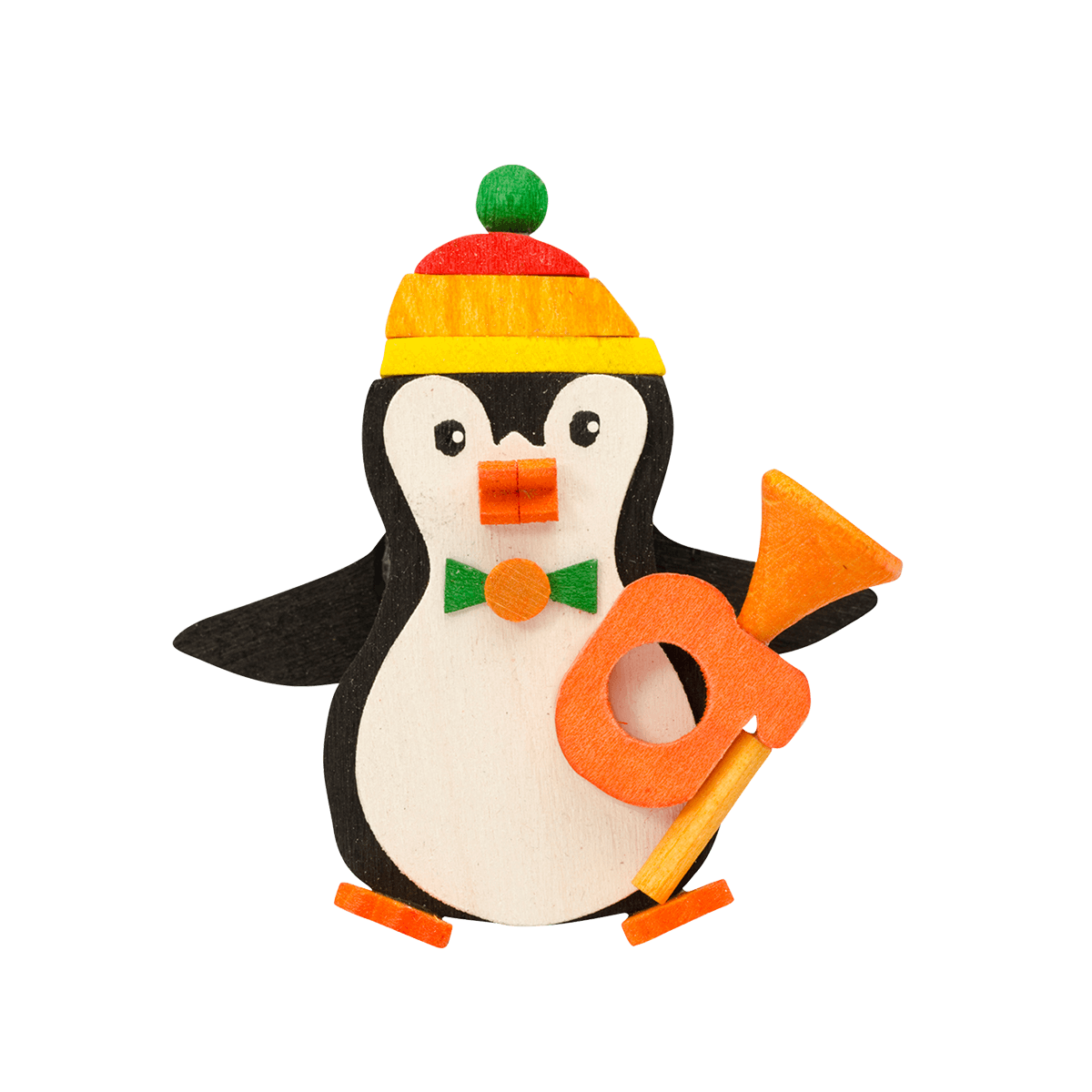 Penguin with trumpet