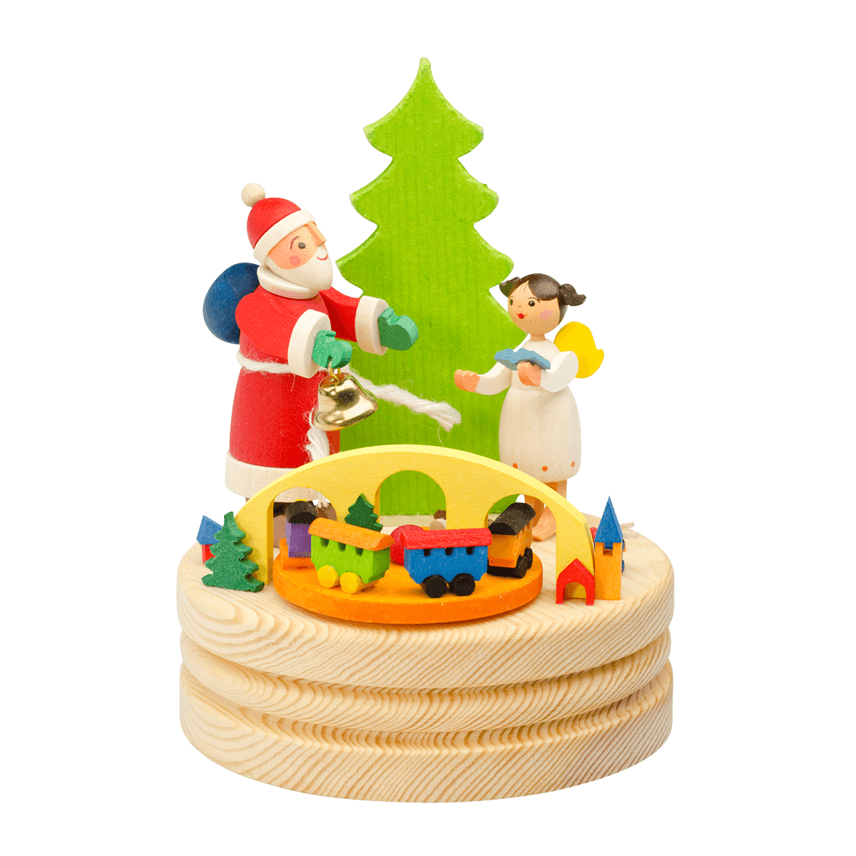 Spieldose Weihnachtsmann & Christkind
