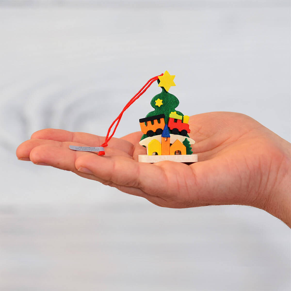 Christmas Tree & Gifts Ornament with tricycle