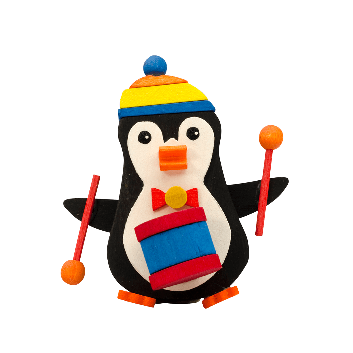 Penguin with drums