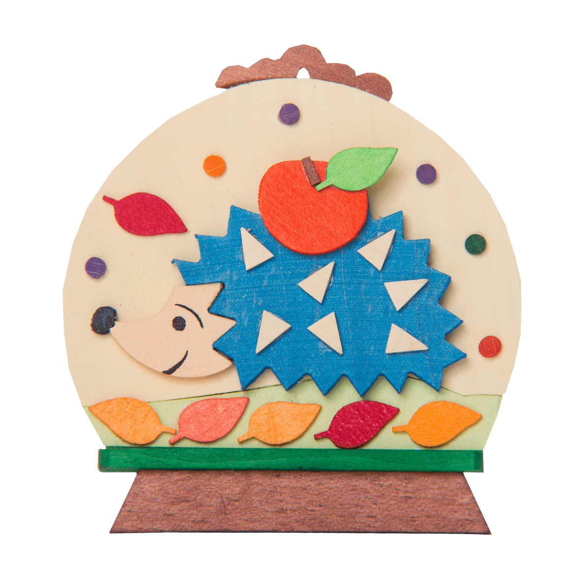 Snow Globe Ornament with hedgehog