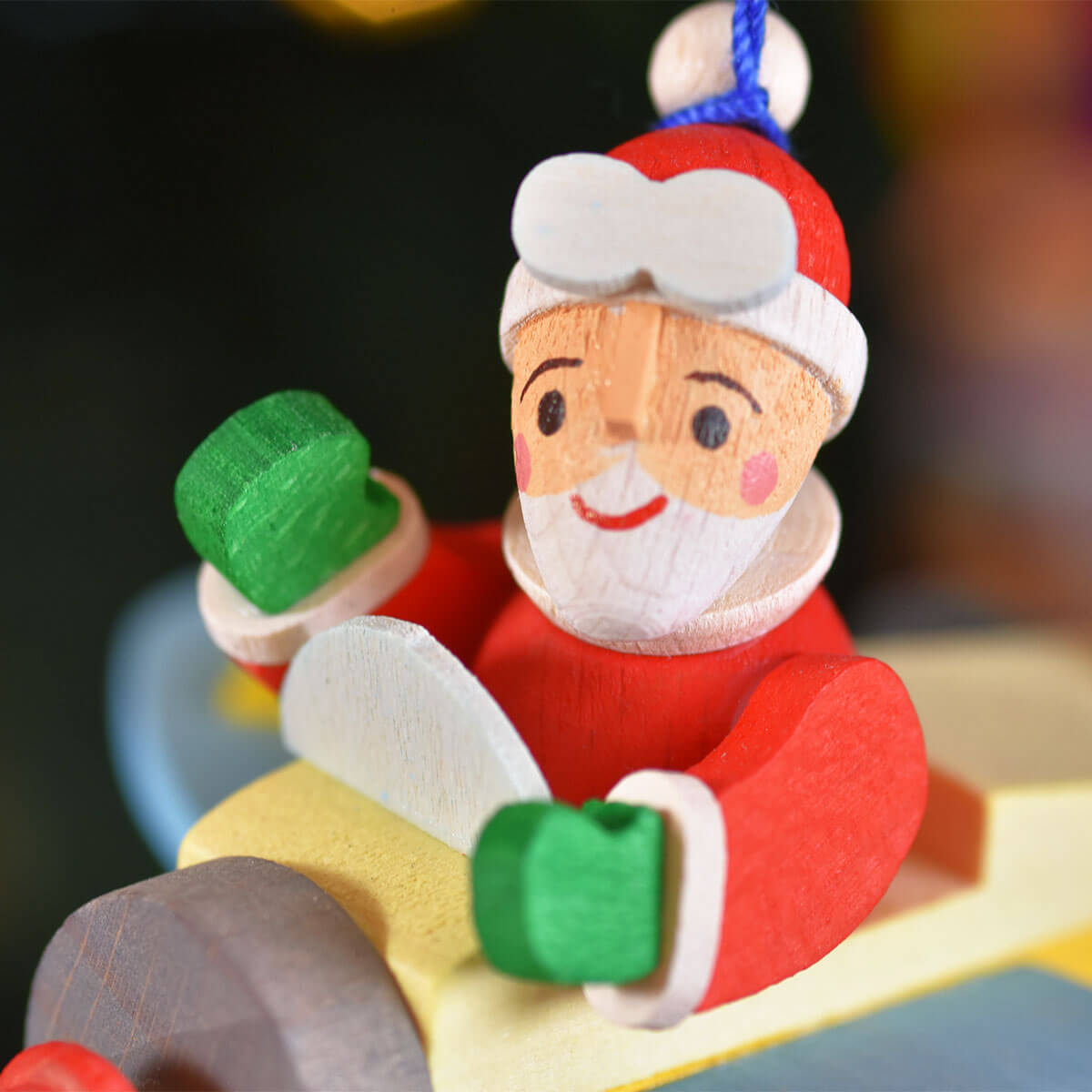 Santa Claus in the Plane Ornament