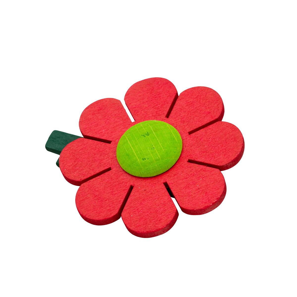 Flower with clip - dark red -