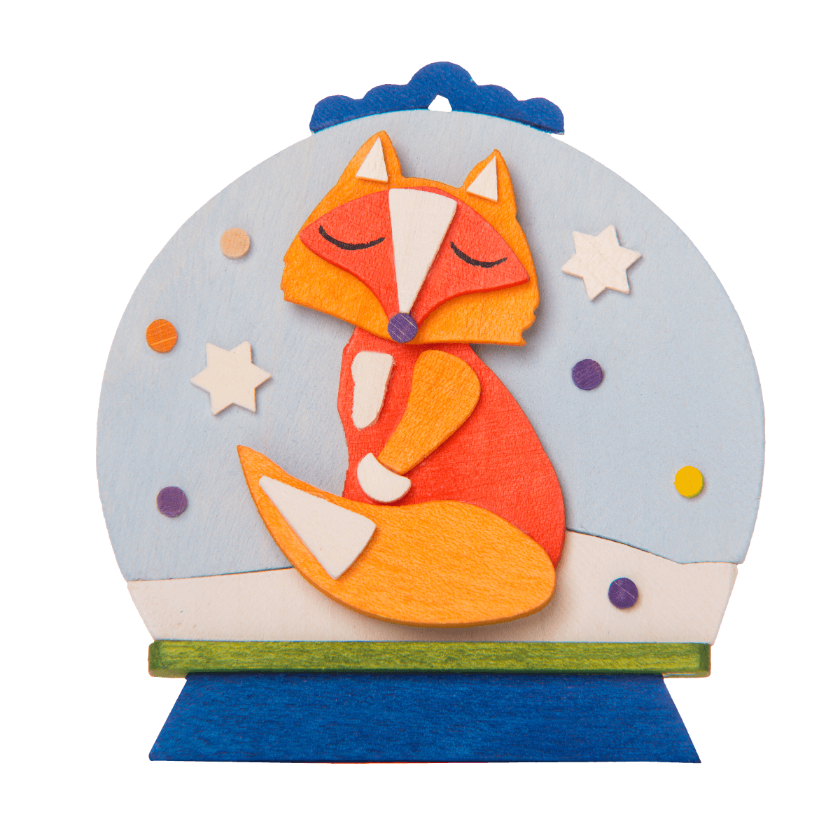 Snow Globe Ornament with fox