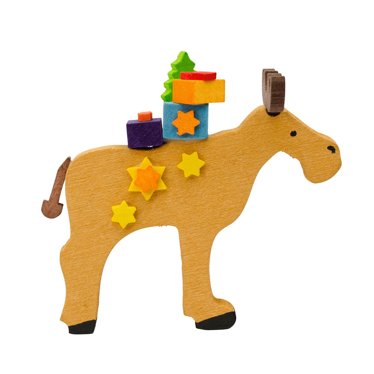 Moose with Toys Ornament with gifts