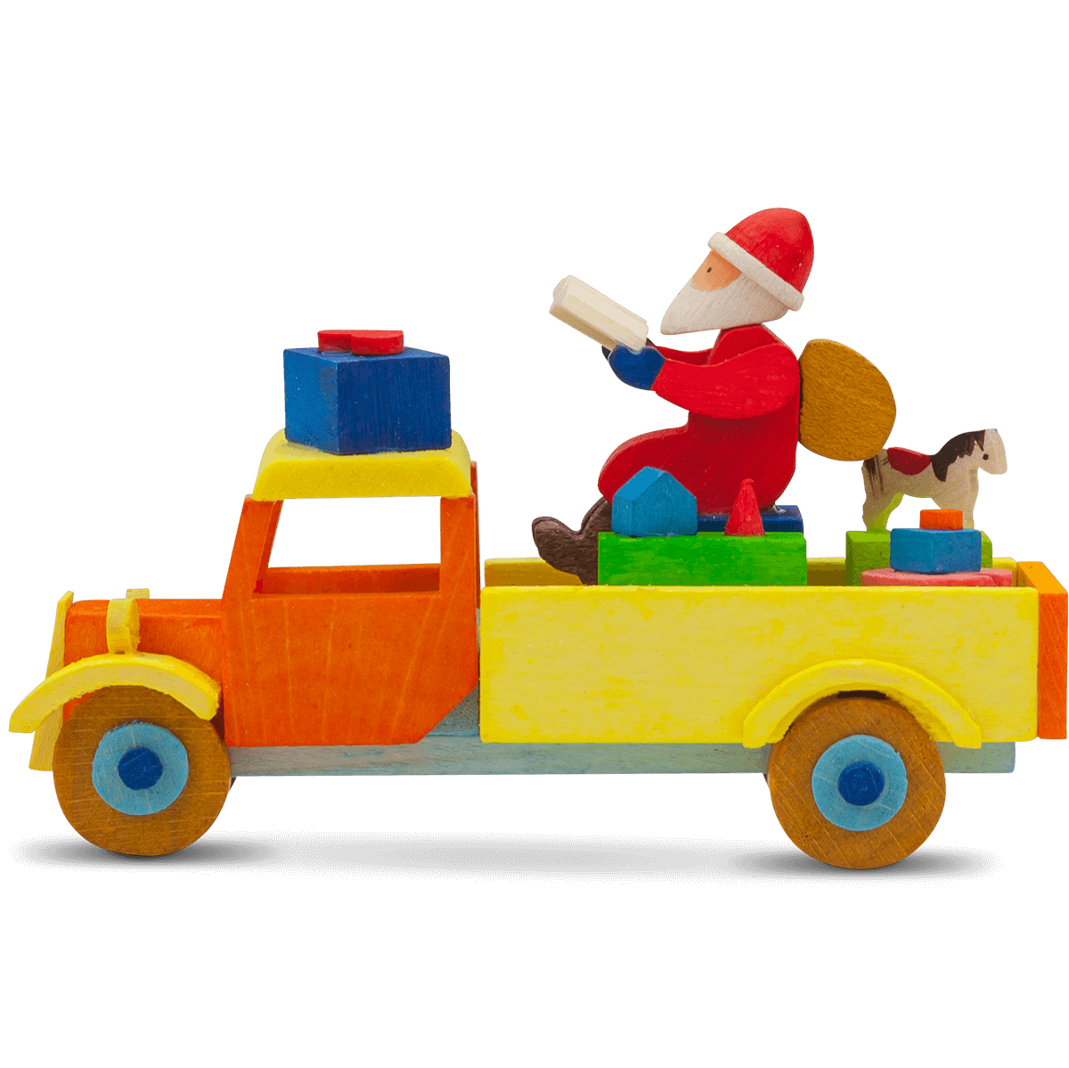 Truck Ornament with santa claus