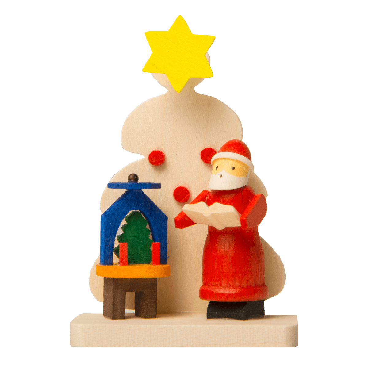 Tree 'Santa Claus' Ornament - with Christmas pyramid -