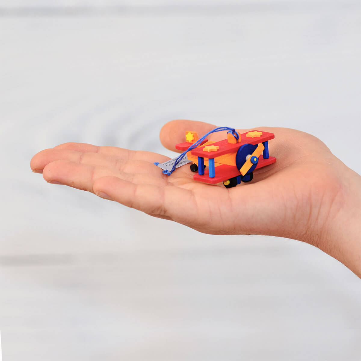 airplane-ornament-blue-i-graupner-holzminiaturen
